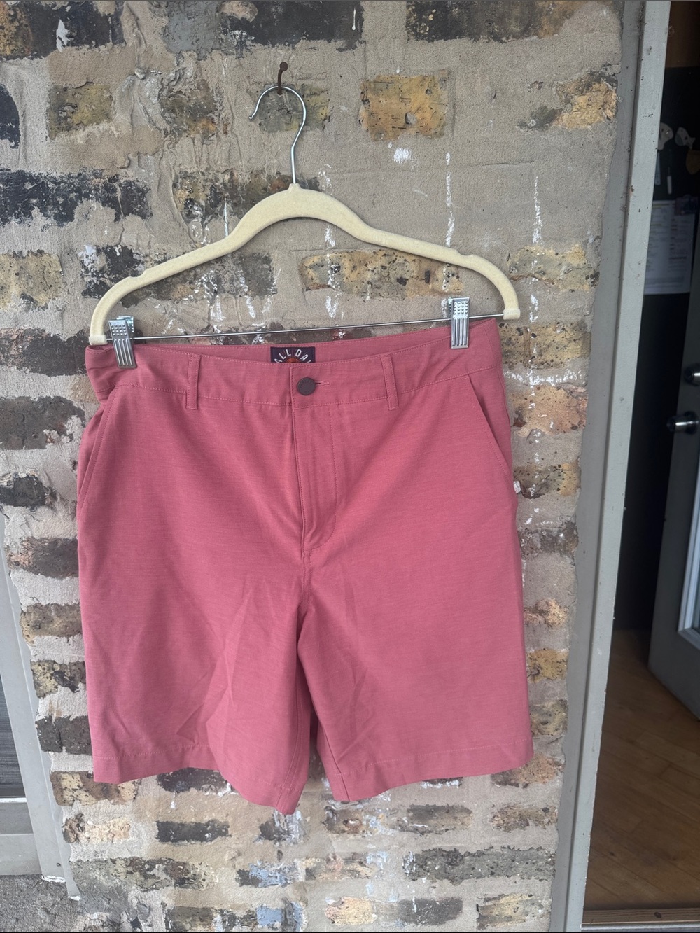 Faherty Men's Dusty Rose Flat Front Shorts